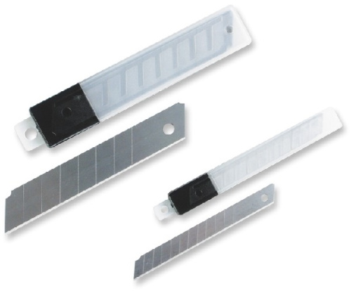Запасные лезвия к ножу для резки бумаг LN18, 18 мм, 10 шт., пластик. пенал, "Attache"