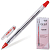 Ручка шариковая "Oil Jel", сменный стержень 143 мм, масляная основа, шарик 0,7 мм, линия 0,5 мм, "Crown" (цвет: красный)