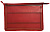 Папка для труда ф.А4, 2 отделения, молния сверху, пластик, капроновая окантовка, 335*240*90 мм, "Балтик" (цвет: красный)