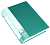 Папка ф.А4 (238*305 мм), 100 прозрачных файлов, вертикальная загрузка, торец 40 мм, регистратор, пластик 800 мкм, "Бюрократ" (цвет: зеленый, арт.BPV100GRN)