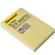 Блок для записи, бумажный 100 л, пастель, липкий слой, 51*76 мм,75 г, "Silwerhof" (цвет: желтый, арт.1188280)