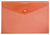 Папка-конверт "Люкс" ф.А4 (340*238 мм), горизонтальная, кнопка, прозрачный полипропилен 0,18 мм, "Бюрократ" (цвет: красный, арт.PK803ARED)