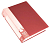 Папка ф.А4 (238*305 мм), 100 прозрачных файлов, вертикальная загрузка, торец 40 мм, регистратор, пластик 800 мкм, "Бюрократ" (цвет: красный, арт.BPV100RED)