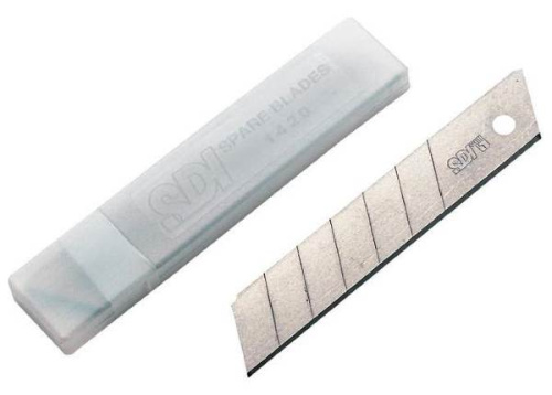 Запасные лезвия к ножу для резки бумаг "Attache Selection Supreme" 25 мм, 10 шт, пластик. пенал, "Attache"
