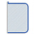 Папка для тетрадей ПМ-А4-01 ф.А4, молния вкруговую, плотный прозрачный пластик, тканевая окантовка, 230*327*23 мм, "Пчелка" (цвет: синий)