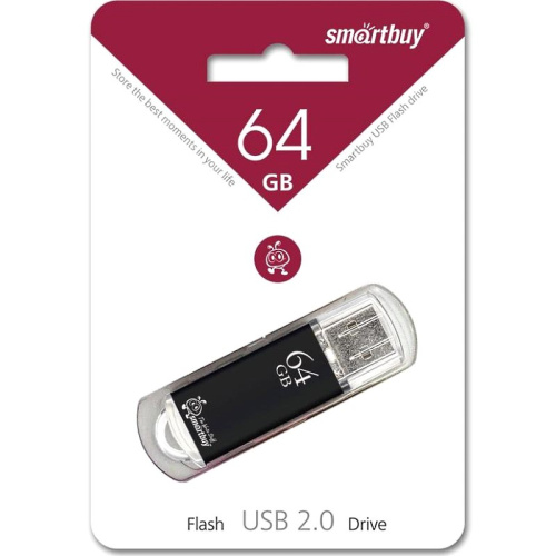 Флеш-драйв USB 2.0, пластиковый корпус, "SmartBuy", память
