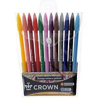 Ручки капилярные 12 цв. "MultiPla", одноразовые, 0,3 мм, "Crown"