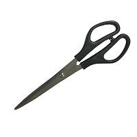 Ножницы 160 мм, лезвие 87 мм, нержавеющая сталь, симметричные пластиковые эллиптические ручки, "Beifa"