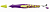 Ручка роллер "S move Nightfever", синяя, линия 0,5 мм, "Stabilo", корпус (цвет: фиолетовый, арт.B-37893)
