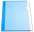 Папка уголок "Люкс" ф.А4 (220*305 мм), глянцевый полипропилен 180 мкм, "Бюрократ" (цвет: синий, арт.E310/1BLU, 816353)
