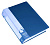 Папка ф.А4 (238*305 мм), 100 прозрачных файлов, вертикальная загрузка, торец 40 мм, регистратор, пластик 800 мкм, "Бюрократ" (цвет: синий, арт.BPV100BLUE)