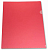 Папка уголок "Люкс" ф.А4 (220*305 мм), глянцевый полипропилен 180 мкм, "Бюрократ" (цвет: красный, арт.E310/1RED, 816356)