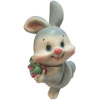 Фигурка декоративная - копилка "Кролик с подарком", высота 17 см., "Choosing Porcelain"