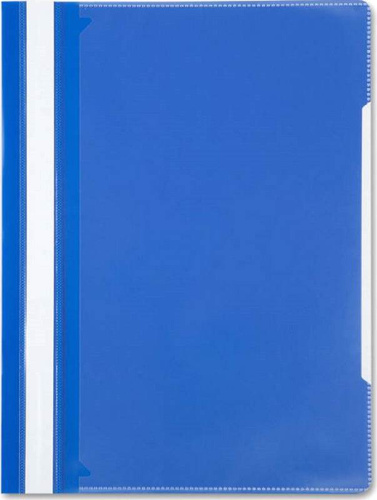 Папка скоросшиватель PS-K20 ф.А4 (210*310 мм), прозрачный верхний лист, карман на лицевой стороне, полипропилен 120/180 мкм, "Бюрократ"