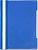 Папка скоросшиватель PS-K20 ф.А4 (210*310 мм), прозрачный верхний лист, карман на лицевой стороне, полипропилен 120/180 мкм, "Бюрократ" (цвет: синий, арт.PS-K20BLU)