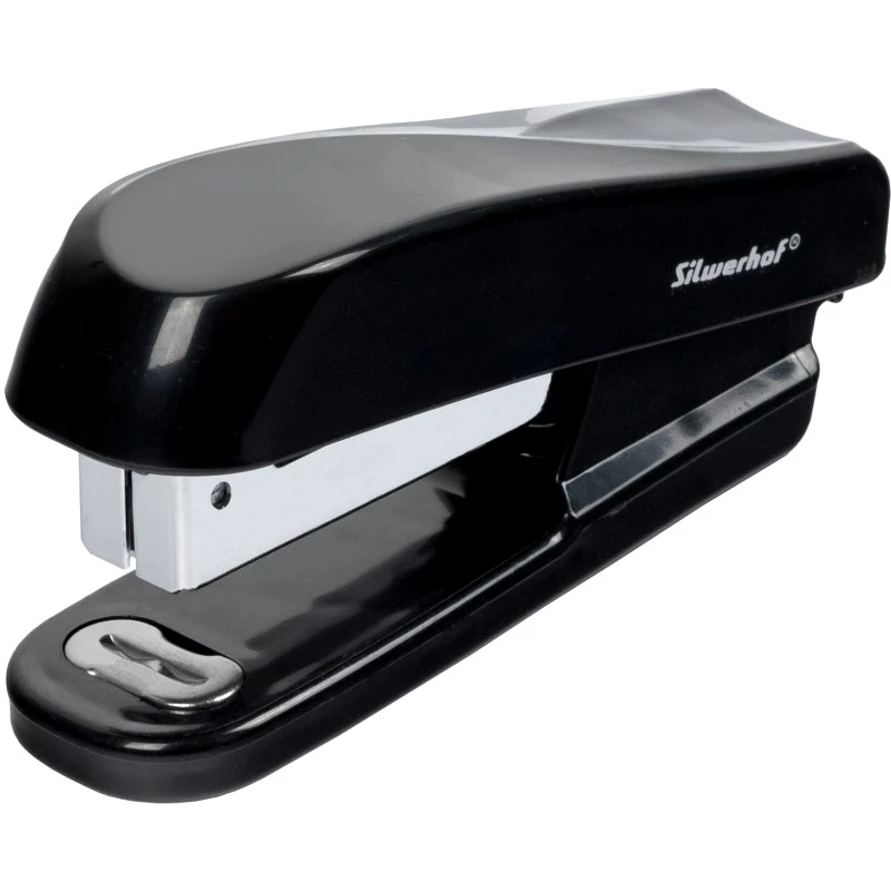 Степлер "Daily" до 20 л, №24/6, глубина 48 мм, загрузка 50 скоб, металл/пластик, "Silwerhof"
