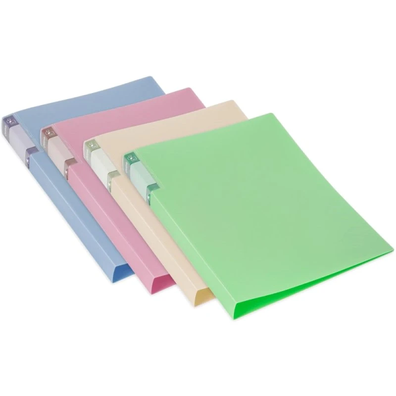 Папка "Gems" ф.А4, пружинный скоросшиватель, торцевой карман, пластик 0,7 мм, "Бюрократ"