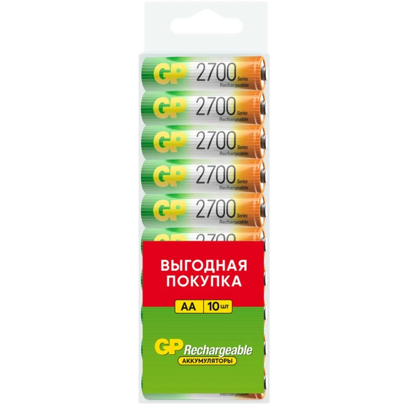 Аккумулятор AA/HR6 никель-металлогидридный, 2700 mAh,"GP"
