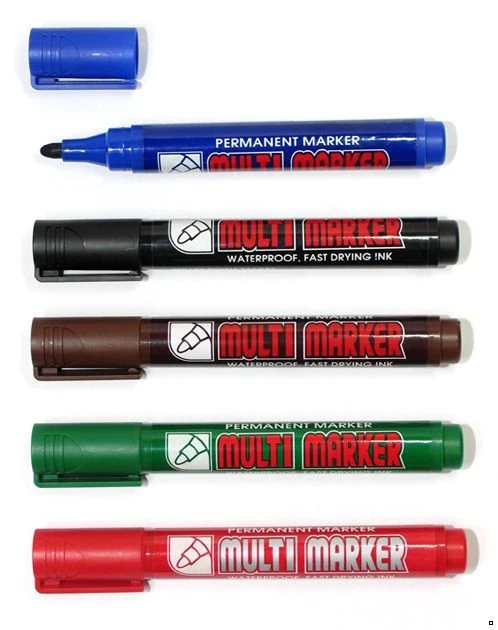 Маркер CPM-800 перманент, спиртовая основа, линия 3 мм, круглый наконечник, "Crown"