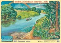 Плешаков А.А, Яременко Е.О. Неживая и живая природа. Лето. ф.100*70 / Плешаков А.А, Яременко Е.О. Водоёмы. Море. ф.100*70. - Начальная школа. - М.: Дрофа, 2007. - Глянцевая двухсторонняя карта.