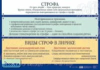 Зинина Е.А. Строфа. ф.100*70. - М.: Дрофа, 2004. - Глянцевая двухсторонняя карта.