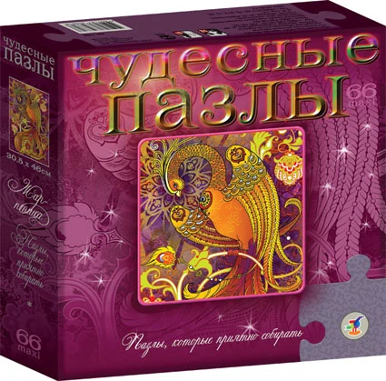 Жар-птица: Чудесные МАКСИ пазл: Развивающая игра для детей от 5 лет. - 66 деталей. - Формат: 30,5*46 см. - "Дрофа-Медиа"