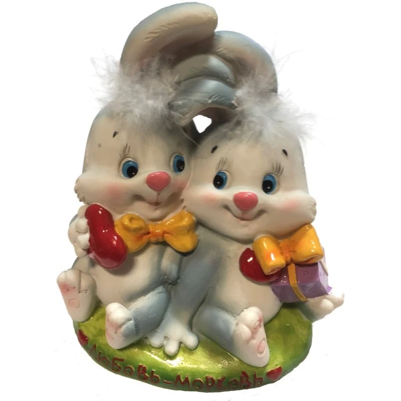 Фигурка декоративная - копилка "Любовь-морковь", высота 16 см, "Choosing Porcelain"