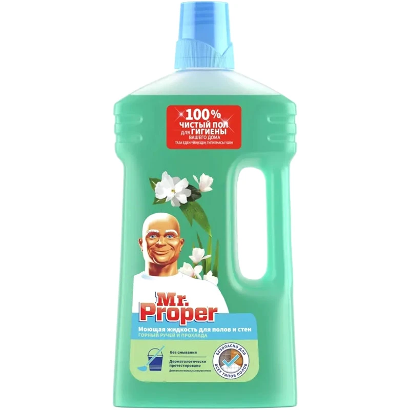 Моющая жидкость для полов и стен 1000 мл, "Mr. Proper"