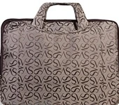 Папка деловая для документов, молния, 2 тканевые ручки, карманы, жаккард, 370*280*20 мм, "Attache"