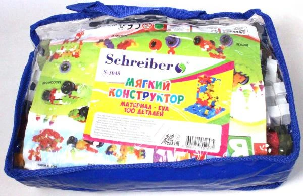 Конструктор крупногабаритный из EVA материала, 100 деталей - "Schreiber"