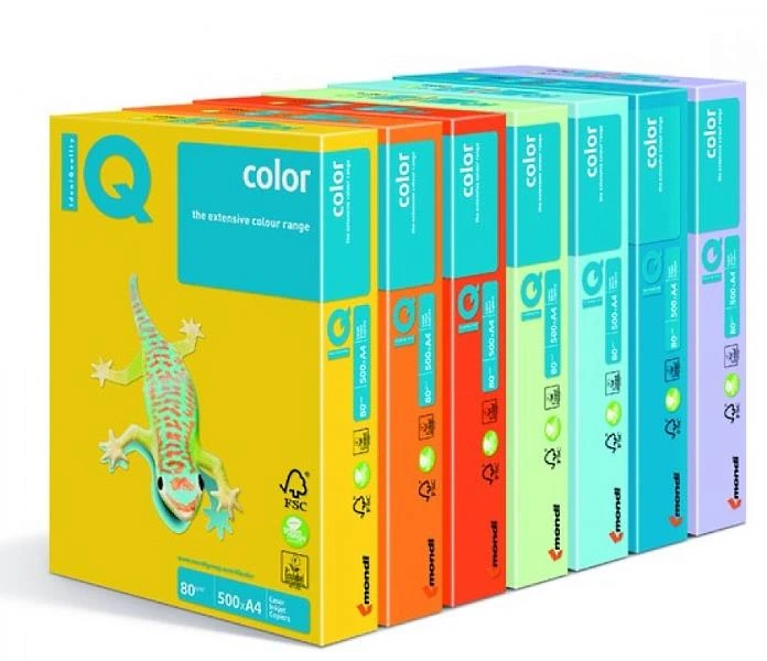 Бумага цветная для офисной техники 500 л. ф.А3 (297*420 мм), 80 г/м2, "IQ COLOR"