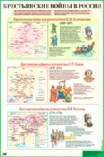 Пудовина Е.И. Крестьянские войны в России. - ф.58,5*88,5 см. - М.: Айрис-пресс, 2005. - Глянцевый односторонний плакат.