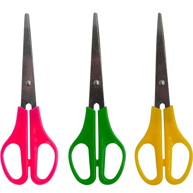 Ножницы универсальные "Color" 160 мм, лезвие 90 мм, симметричные пластиковые ручки, "Silwerhof"