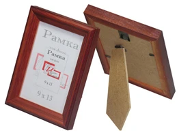 Рамка настенная, дерево "Красное дерево", стекло, 90*130 мм (А6), "Мир рамок"