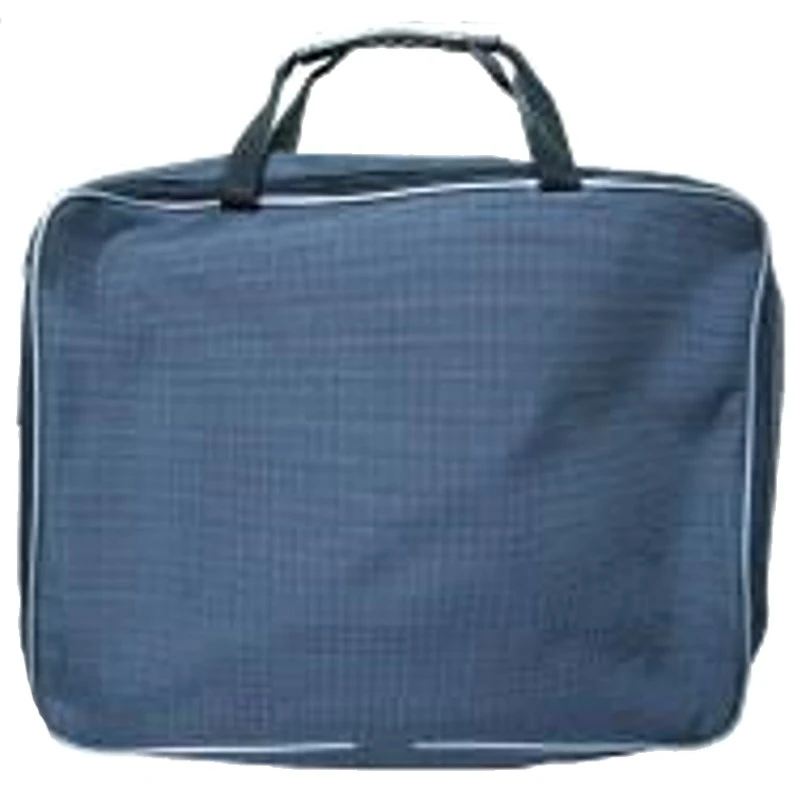 Портфель "Ростов", 1 отделение, молния, ручки из тесьмы боковой карман, ткань, темно-серый, 280*365*70 мм, "Соло"