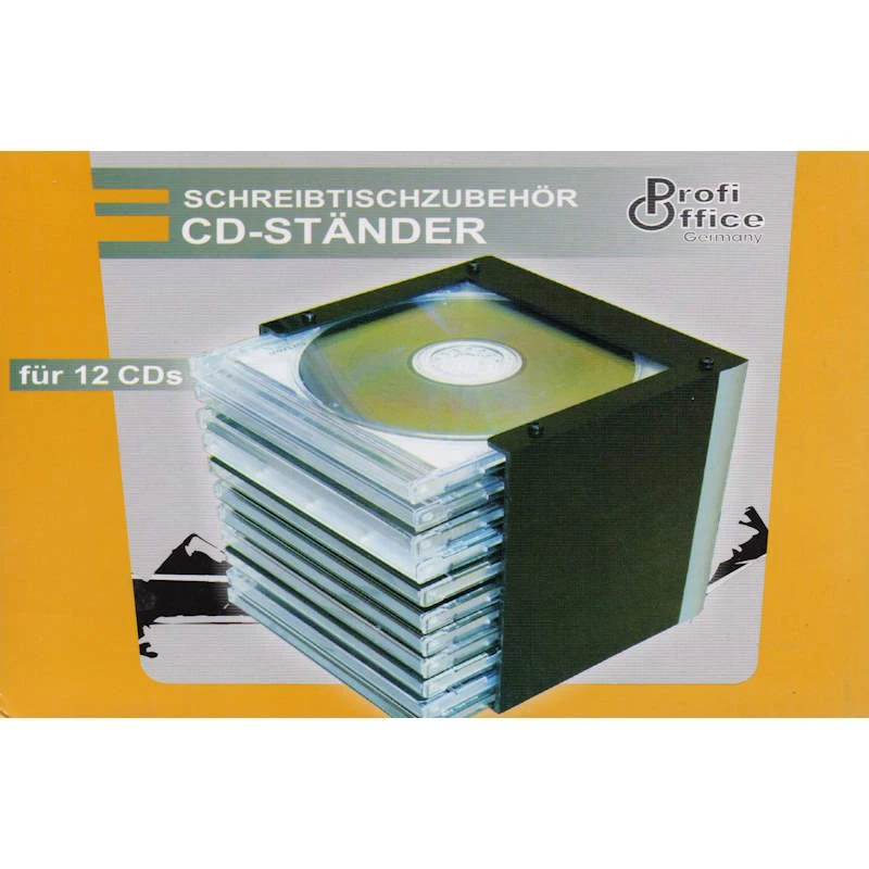 Стойка пластиковая на 12 CD в коробках, 110*135*172 мм, "Profi Office"