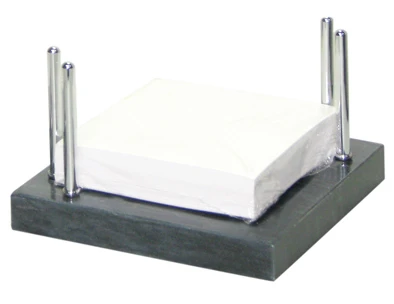 Подставка для ручек и бумаг, чёрный мрамор + металл, настольная, "Fair Wind"