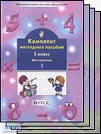 Математика. 2 кл. Комплект наглядных пособий в 4-х частях / Сост. С.А. Белякова. - М.: Баласс, 2004. - 40 с. + 40 с. + 40 с. + 40 с. - (Образовательная система "Школа 2100"). - мягк. обл.
