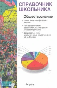 Барабанов В.В, Дорская А.А, Зарубин В.Г. Обществознание: учебно-справочное пособие. - М.: АСТ: Астрель, 2009. - 334 с. - (Справочник школьника). - тверд. обл.