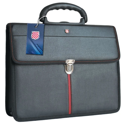 Портфель "Jaqard" 2 отделения, металлический замок, 1 пластиковая ручка, ткань/искусственная кожа, 345*270*90 мм, "Expert Complete"