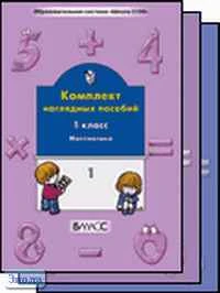 Математика. 1 кл. Комплект наглядных пособий. В 3 ч. Часть 1 / Сост. С.А. Белякова. - М.: Баласс, 2003. - 40 с. - (Образовательная система "Школа 2100"). - мягк. обл.