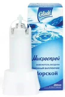 Сменный баллон к освежителю воздуха "Glade", микроспрей 10 мл, "Эс. Си. Джонсон", срок годности до 18.02.17