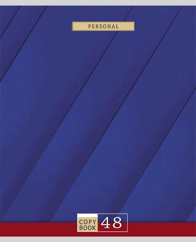 Тетрадь 48 л. 165*202 мм, линия, белизна 90 %, поля, скоба, цветная мелованная обложка, "Проф-Пресс"