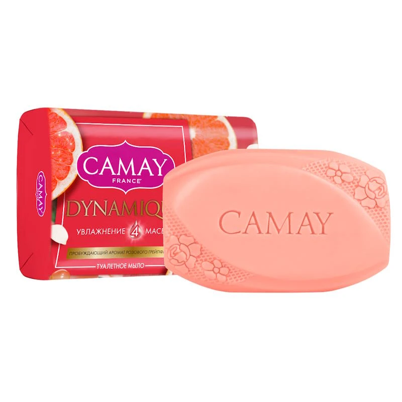 Крем-мыло туалетное "Dynamique Аромат розового грейпфрута", 85 г, "Camay"