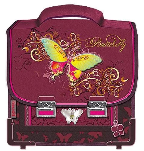 Ранец для младших школьников "Premium ButterFly", закрывается на 2 металлических замка,