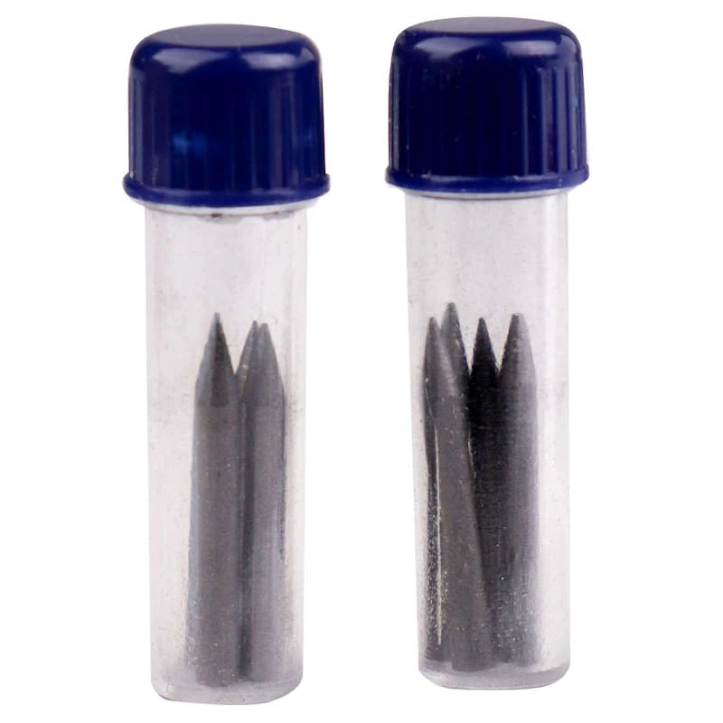 Грифель графитный для циркуля, 2 мм, 17 мм, НВ, 2 пенала по 4 шт, "Prof-Press"