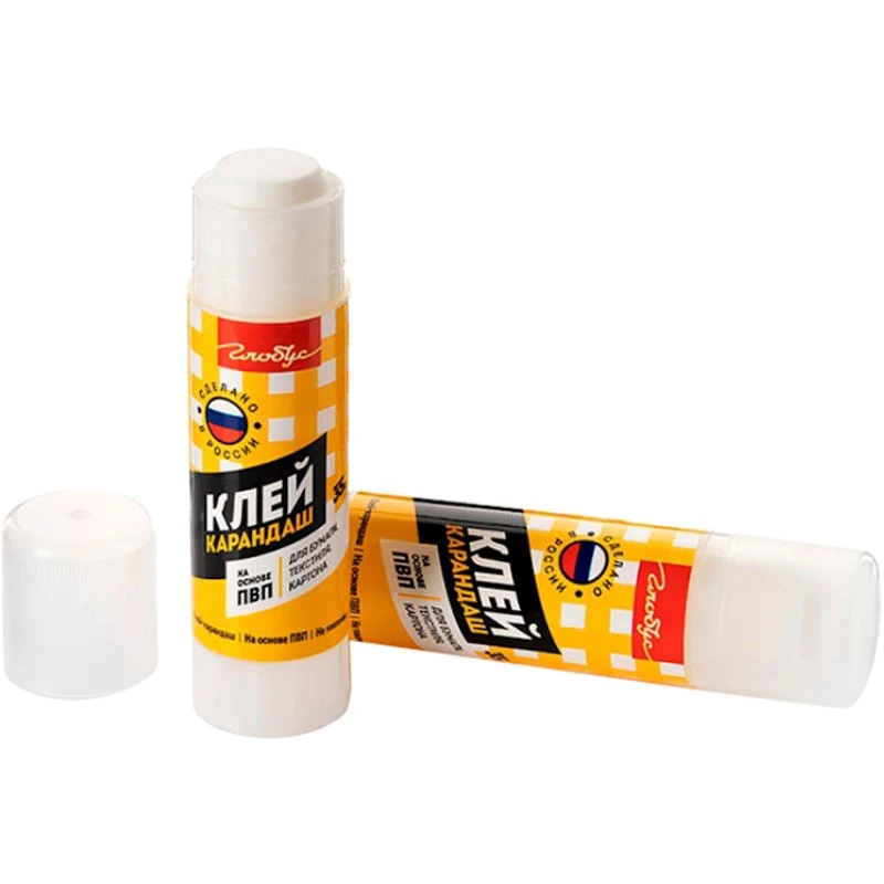 Клей-карандаш 35 г, PVP, "Globus"