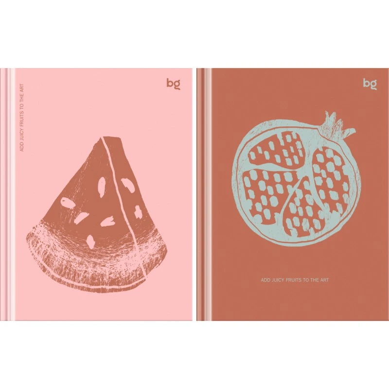 Блокнот 80 л, ф.А6 (112*151 мм), клетка, рамка на странице, сшивка сбоку, твердая обложка софт-тач, "BG"