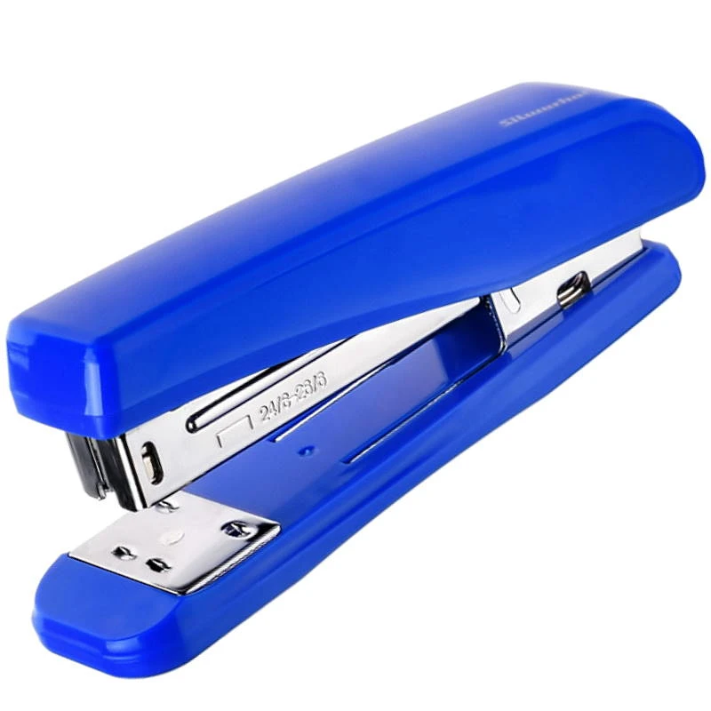 Степлер до 30 л, №24/6, глубина 80 мм, загрузка 80 скоб, металлический механизм, "Silwerhof"