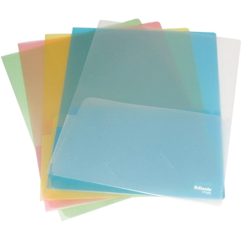 Папка уголок ф.А4 (230*307 мм), два горизонтальных кармана, для документов до ф.А3, до 50 л, полипропилен 180 мкм, "Esselte"